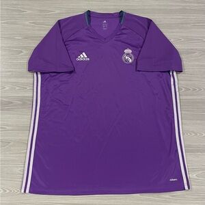 Adidas 2016/17 Real Madrid Soccer Training Jersey AO3117 Purple Men’s Size 2XL